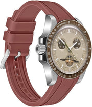 Cinturino orologio in silicone 20/22 mm con estremità curve universale cinturini sportivi in gomma morbida per uomo e donna in diverse colori.