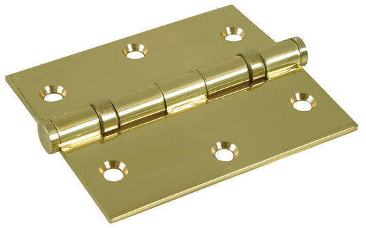 IBFM CERNIERA CON CUSCINETTI A SFERA E POMOLO PIANO in acciaio ottonato mm.  76x76 (3x3'')