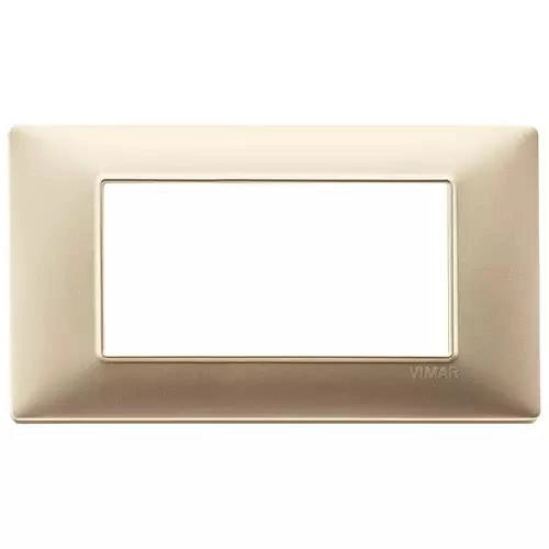 VIMAR PLANA - PLACCA 4M CHAMPAGNE OPACO
