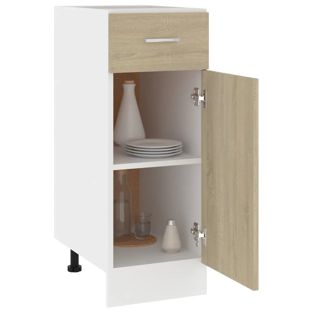 Armadio con Cassetto Rovere Sonoma 30x46x81,5 cm in Truciolato cod mxl 75436