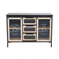 Mobile Florent 108,5x38,5x79 h cm in Acciaio Antracite