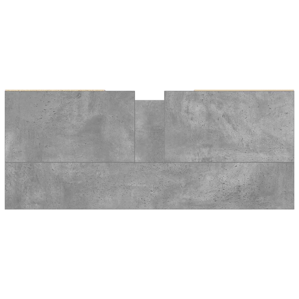 Armadietto da Bagno Grigio Cemento 80x33x60cm in Truciolato 857234