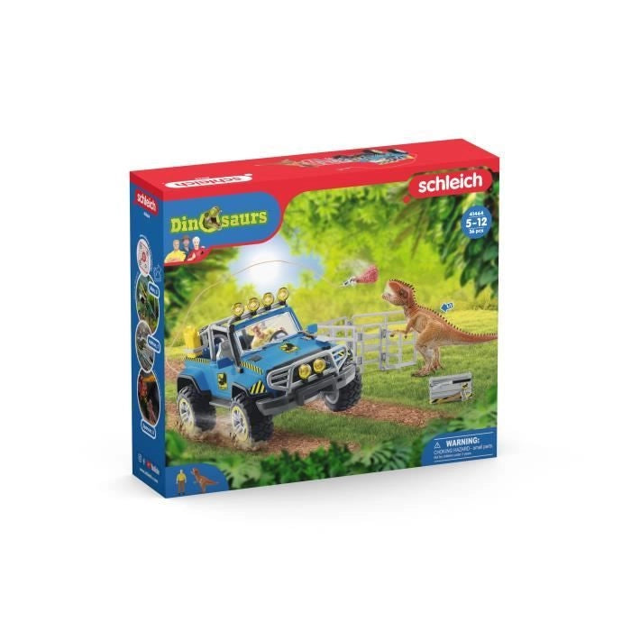 Schleich - All -Terrain Auto con Outpost Dino - 41464