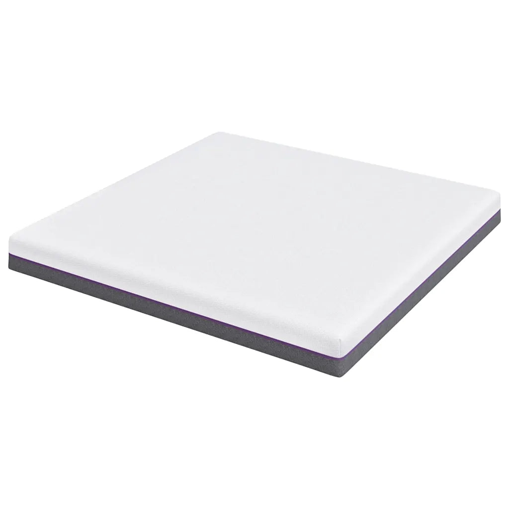 vidaXL Materasso Bianco e Grigio 180 x 200 cm Schiuma