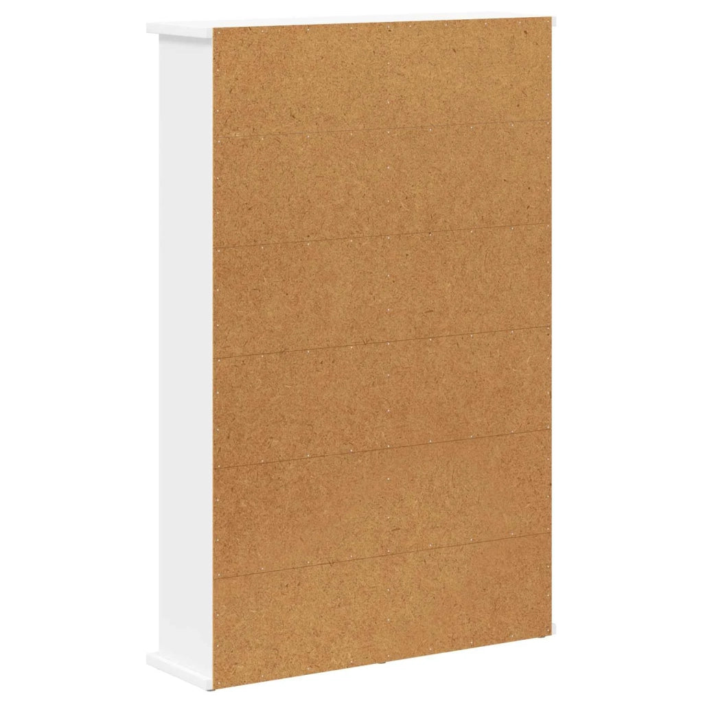Mobile per CD Bianco 60 x 17 x 92 cm Legno ingegnerizzato 8012730