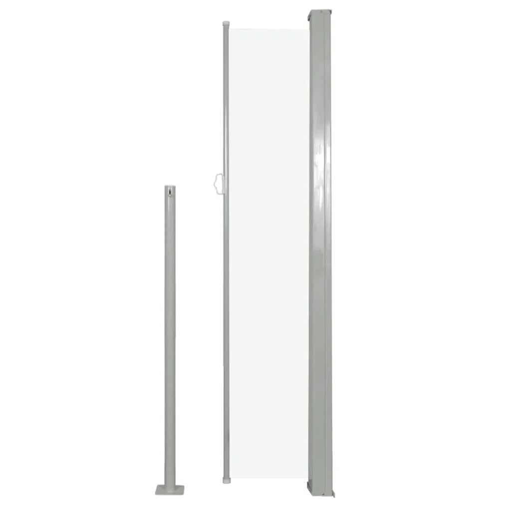 Tenda da sole parasole laterale retrattile per patio giardino terrazza balcone schermo di protezione visiva 160 x 500 cm crema 02_0007094