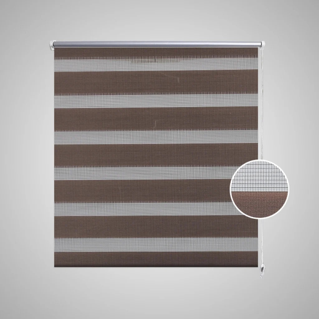 Tenda a rullo marrone vagliante 50 x 100 cm tenda per finestra privacy tapparella 4102083