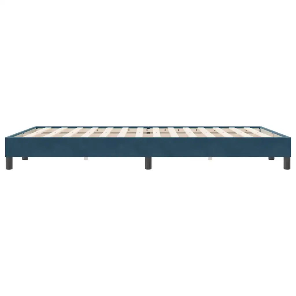 Giroletto senza Materasso Blu Scuro 140x220 cm in Velluto 4101407