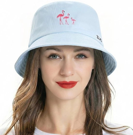 Cappello da Pescatore in Stile - Fatto a Mano con Cotone e Poliestere - Circonferenza 54,5-59 cm - Bordo Largo 7 cm - Disegno Unico - Moda da Pescatore