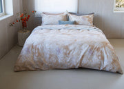 Copripiumino Doubleface In 100% Cotone Modello Les Uniques Dis. 2501 - Matrimoniale - Beige 133