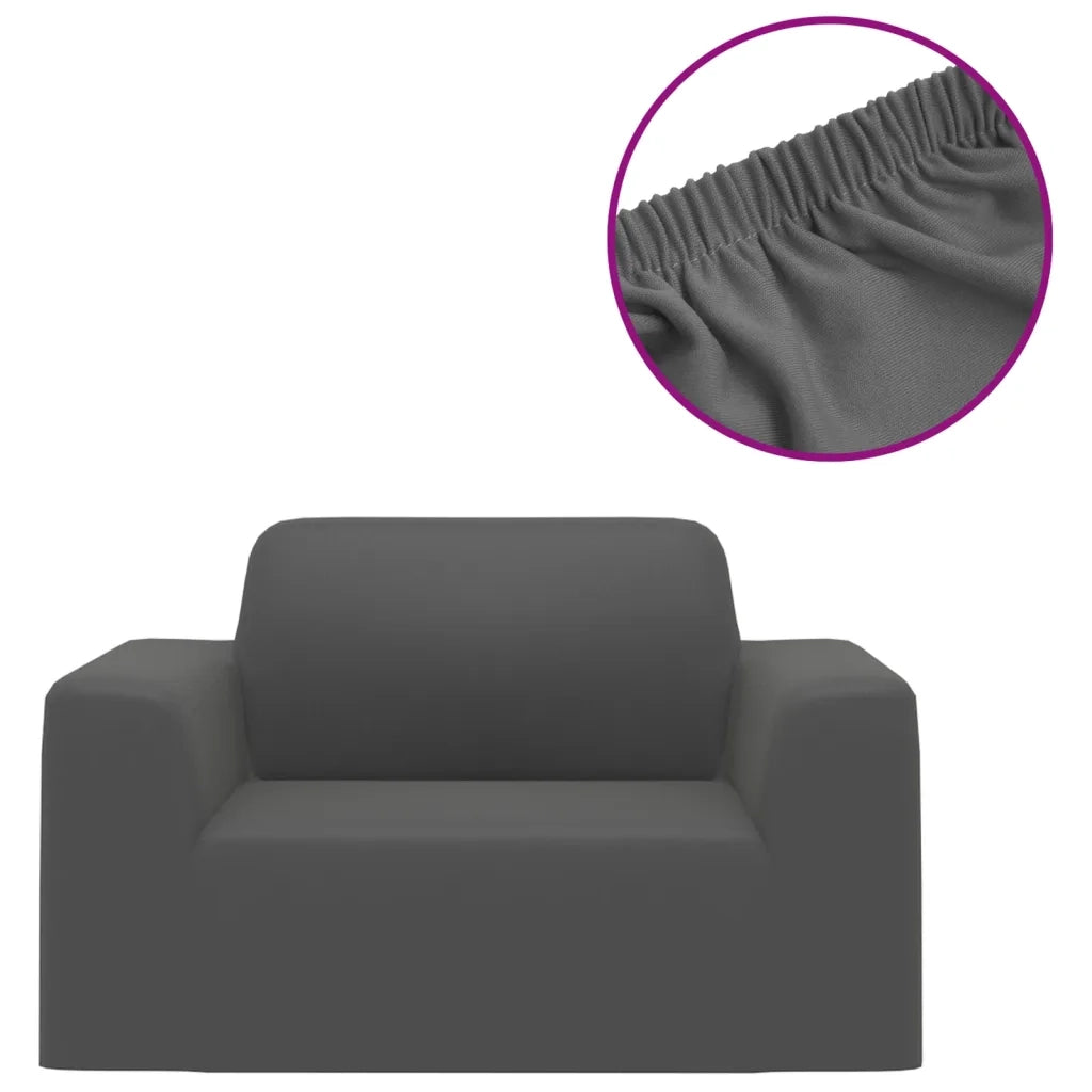 Fodera Elasticizzata per Divano Jersey di Poliestere Antracite CFW4527156