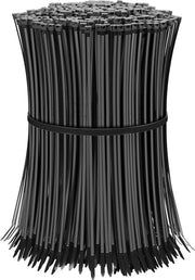 Cavi elettrici da 300 x 36 mm, UV-resistenti, neri, con resistenza minima di 180N e peso di 183 kg