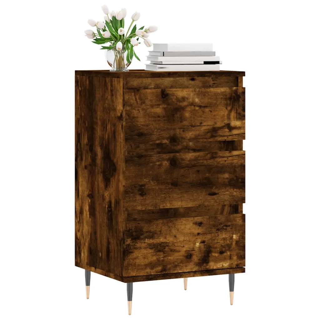 Credenza | Madia | Buffet da pranzo | Armadio da pranzo Rovere Fumo 40x35x70 cm in Legno Multistrato