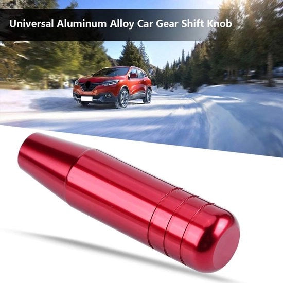 Pomma di accoppiamento con manopola in lega di alluminio - Manopola di accoppiamento universale - Manopola di accoppiamento per leve - 13 cm - 1 pezzo - Nero/Rosso/Blu - Manopola di commutazione