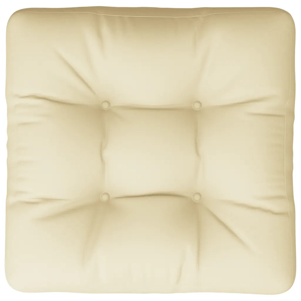 Cuscino per Divano Pallet Crema 60x60x12 cm