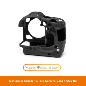 easyCover per Canon EOS R3 - copertura protettiva in silicone piacevolmente aderente, copertura per fotocamera - perfetta vestibilità, operatività senza limitazioni