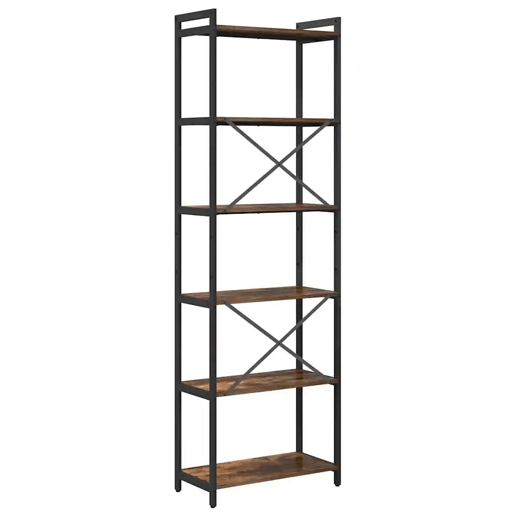 Libreria-Scaffale per Libri-Mobile di Stoccaggio Rovere fum¨¦ 40 x 30 x 85 cm Legno multistrato 791194