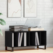 Mobile per dischi  Nero Rovere 100x38x48 cm in Legno ingegnerizzato