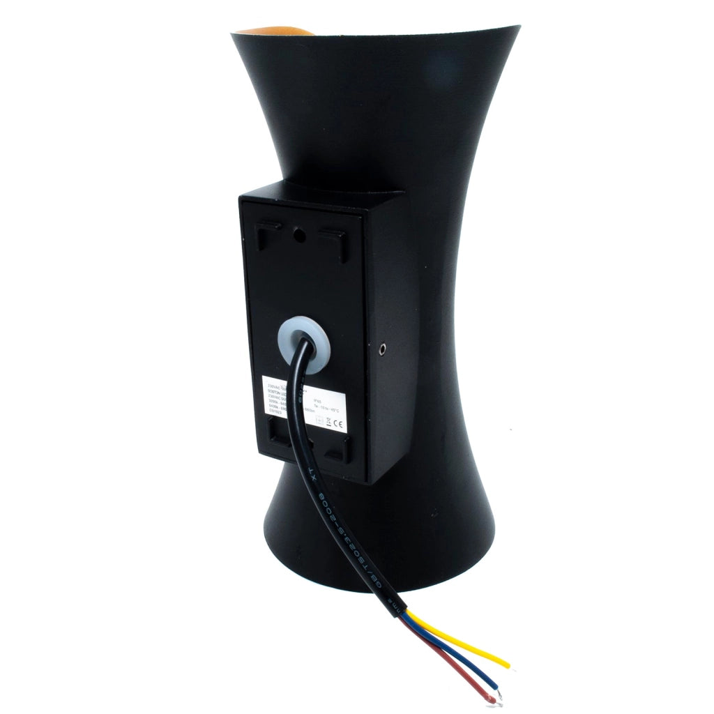 BOSTON Applique murale doppio fascio IP65 10w tecnologia LED CCT 3 tonalita di luce lampada parete UP DOWN balcone facciate 230V NERO