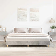 Giroletto senza Materasso Grigio Cemento 200x200 cm Truciolato