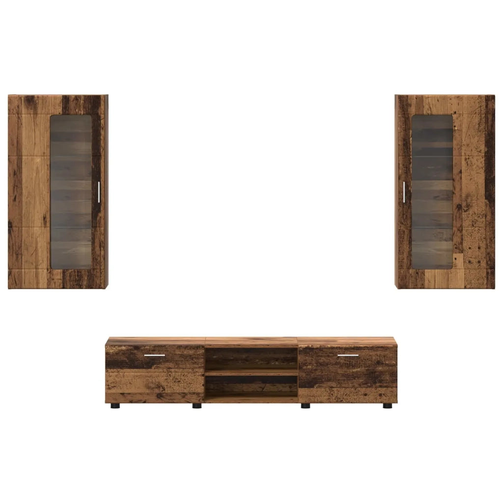 Set mobile TV FLORIN 3 pcs Legno vecchio Legno multistrato