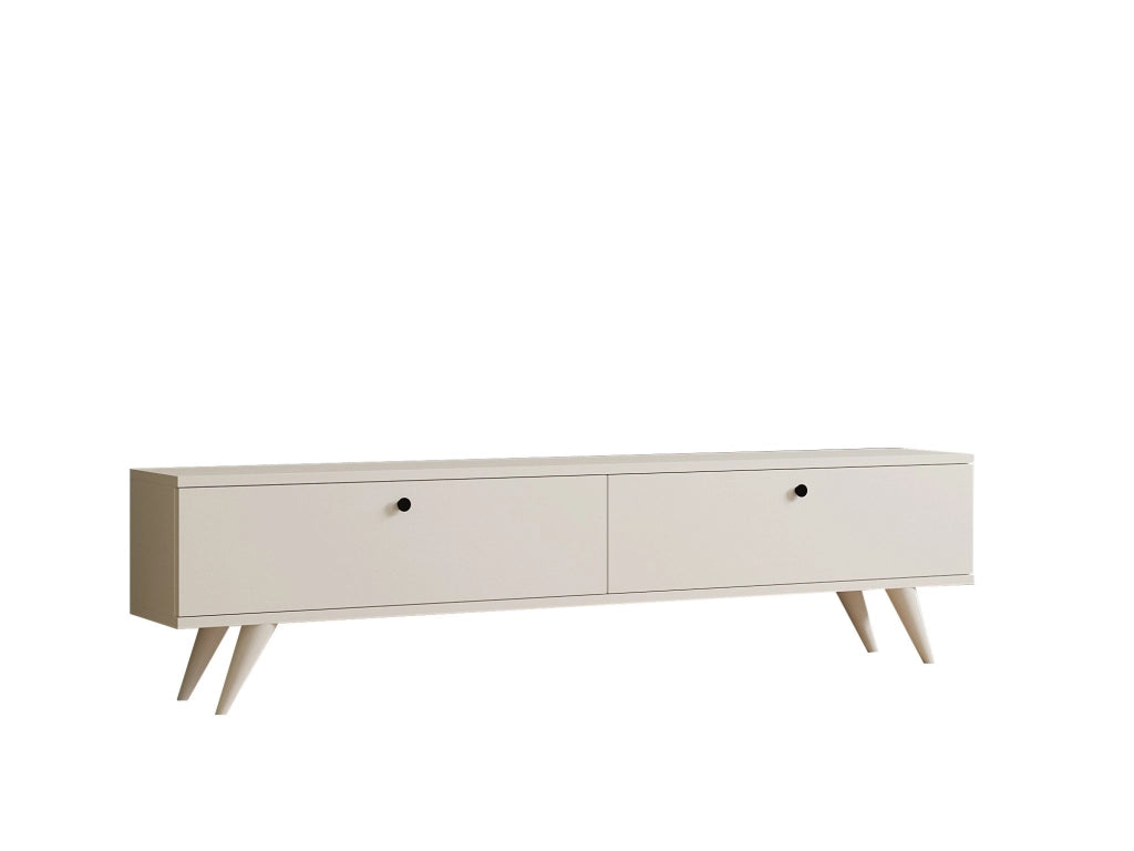 Porta TV in legno "Paris" - 160 x 25 x 40 cm - Bianco