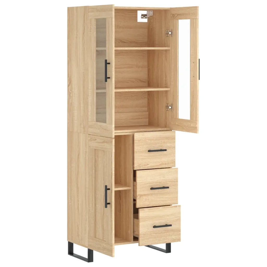 Credenza Rovere Sonoma 69,5x34x180 cm in Legno Multistrato 3198684