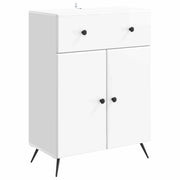Credenza Bianco Lucido 66 x 34,5 x 90 cm Legno ingegnerizzato