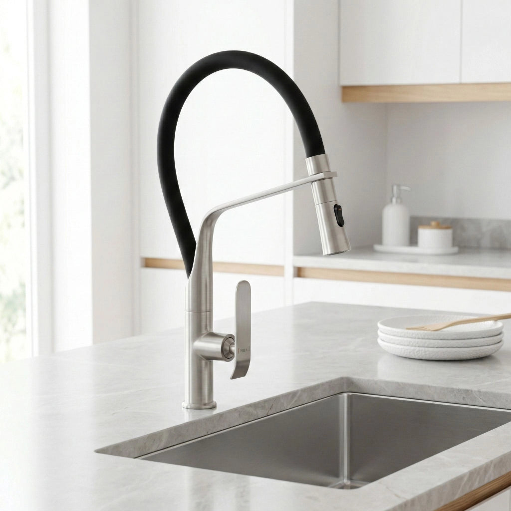 Rubinetto Da Cucina Rea Castor Brush Nickel