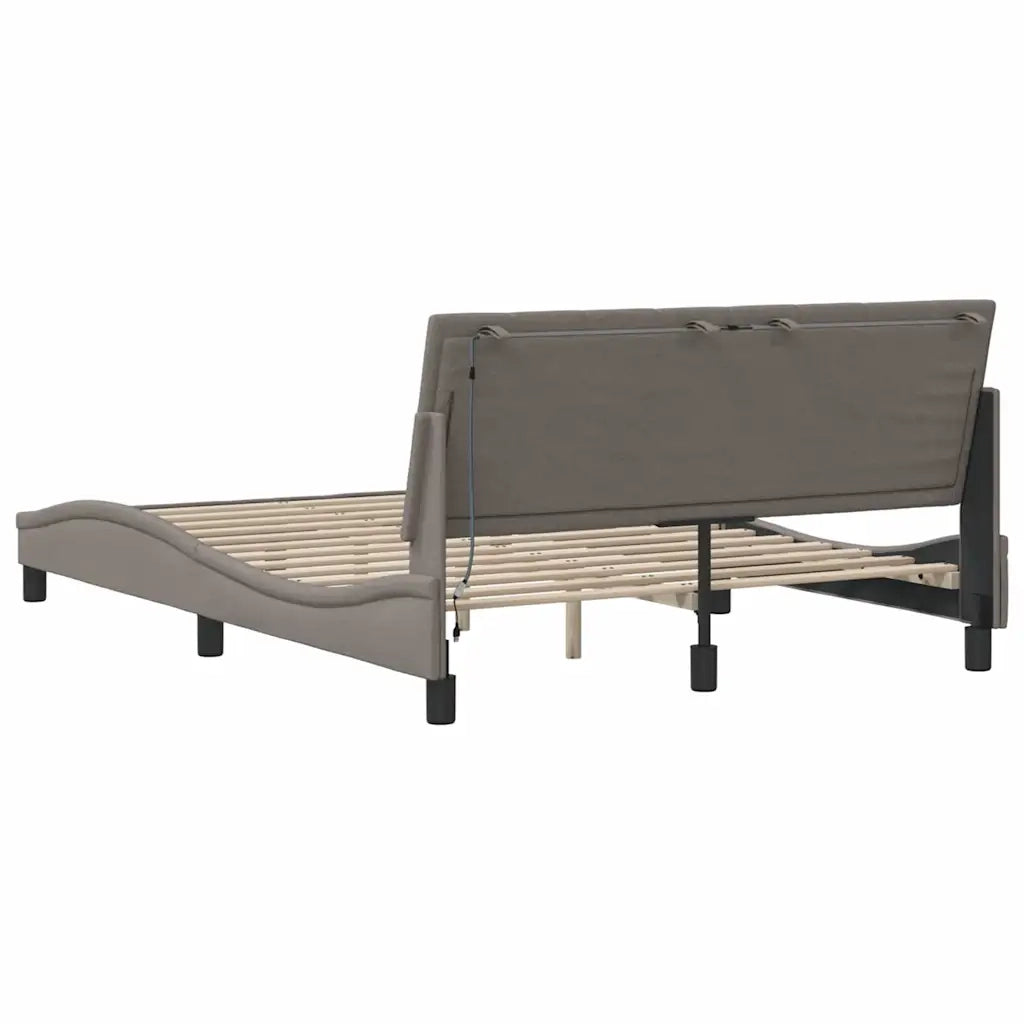 Giroletto senza Materasso Hanko Tortora 140x190 cm in Tessuto 3310458