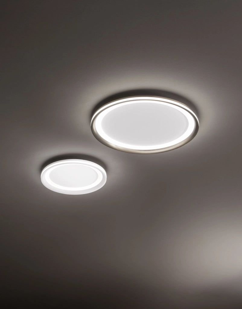 Plafoniera in alluminio colore bianco Edge LED 66W 3000K CRI?83 220-240V 50/60Hz 4620Lm biemissione