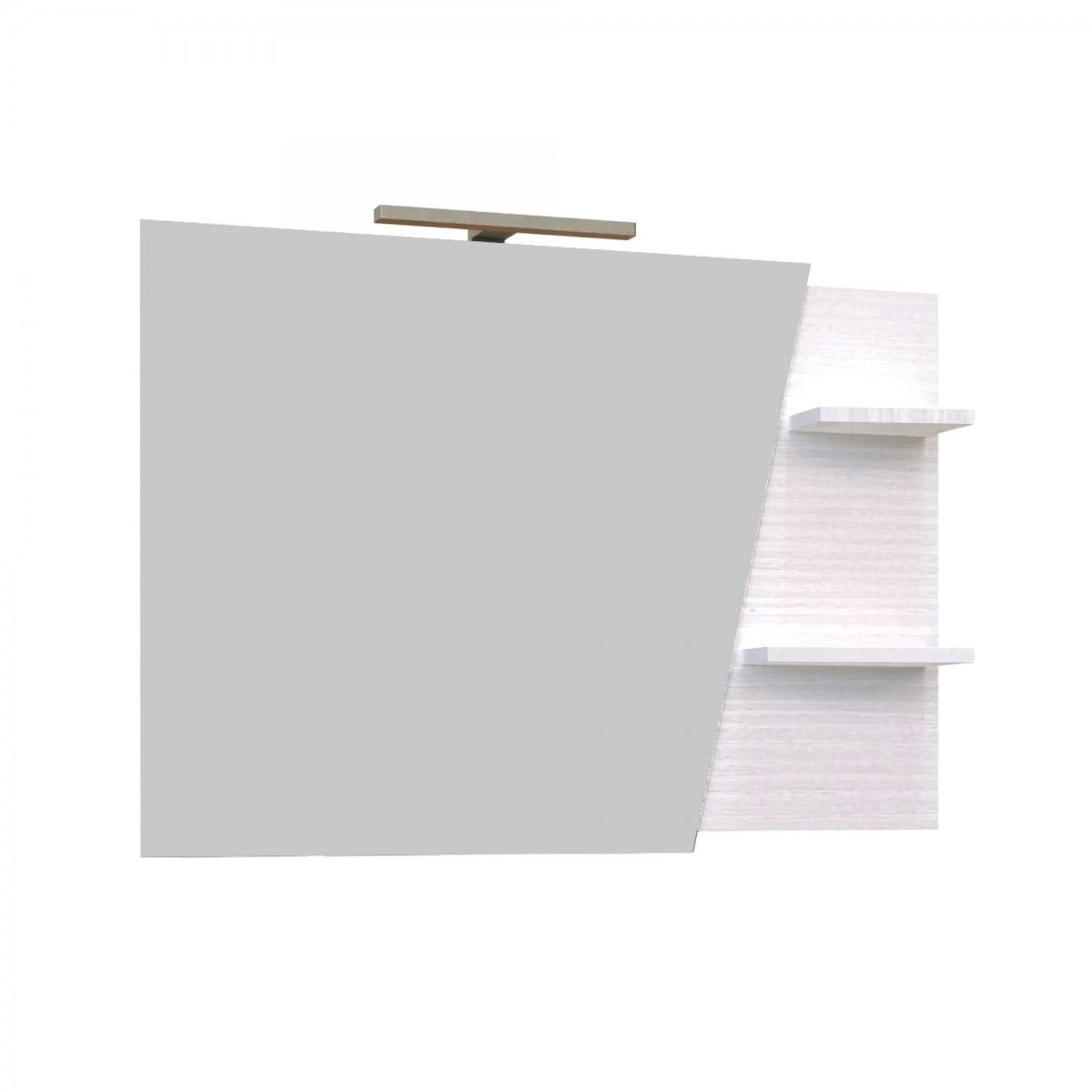 Mobile Bagno Sospeso 100 cm Lavabo e Specchio Bonussi Pegaso Bianco