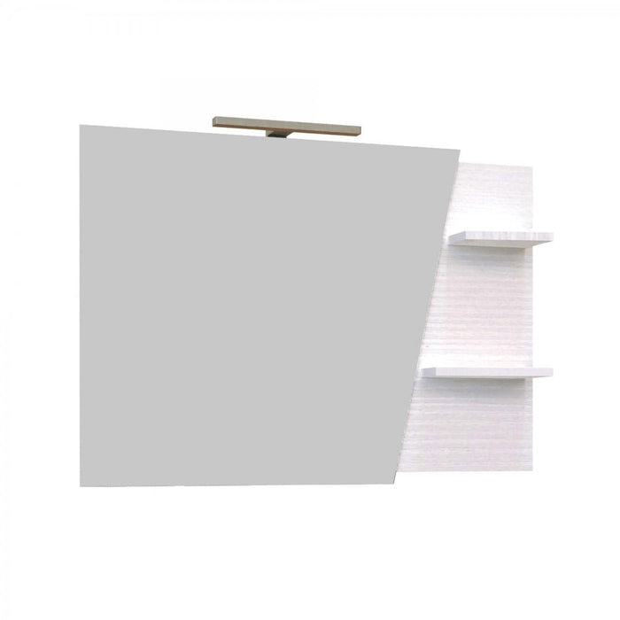 Mobile Bagno Sospeso 100 cm Lavabo e Specchio Bonussi Pegaso Bianco