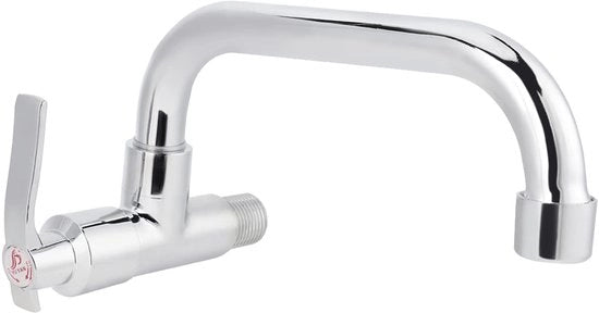 Furgone per acqua calda e fredda, G1/2in, installazione a parete, monoforo, per lavandino (25cm)