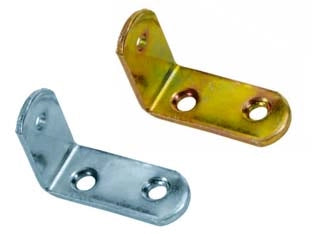 MENSOLINA REGGIPIANI A SQUADRA- - mm.25x35 acciaio tropicalizzato - 100 pezzi