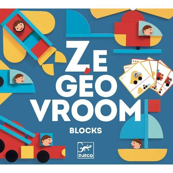 Costruzioni in legno Ze Geo Vroom,Djeco,Eta 3+