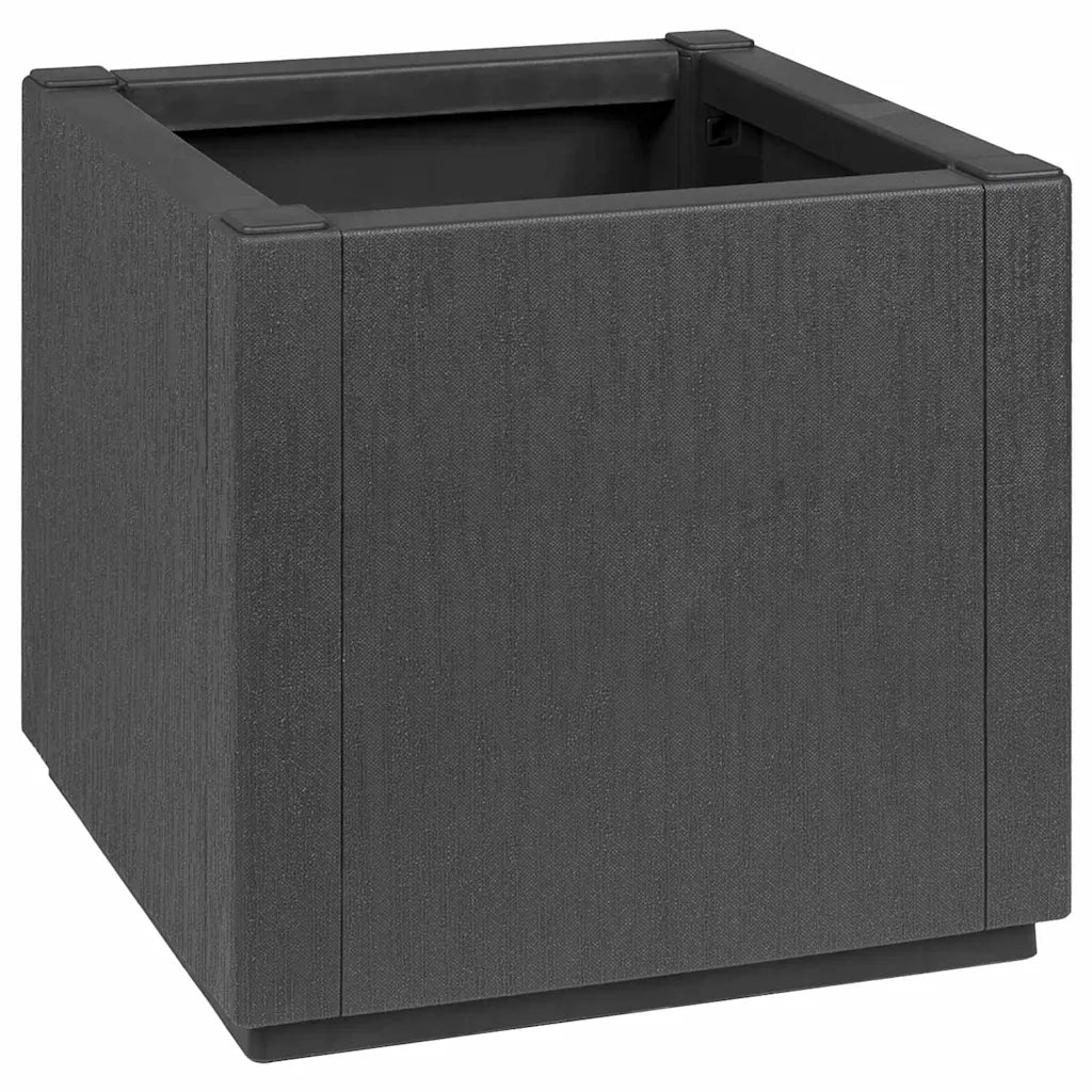 Scatola per Fiori da Giardino Grigio scuro 36 x 36 x 35 cm PP 42006497