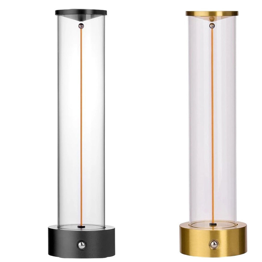 Trade Shop - Lampada Da Tavolo Scrivania Led 3w Filamento Flessibile Magnetico Lume Ricaricabile D39 -