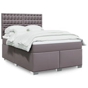Giroletto a Molle con Materasso Grigio 140x200 cm in Similpelle 3290726
