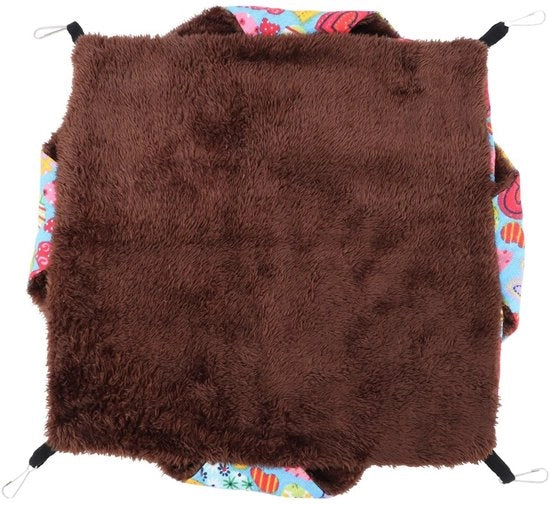 Materasso appeso per piccoli animali domestici | Materasso morbido e caldo appeso | Materasso per hamsters, frette, pappagalli e caprivette | Accessori per gabbie | 2/3 strati materasso appeso