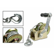 Trade Shop - Paranco Manuale 600 Lb Con Cavo In Acciaio 8 Metri Sollevatore Verricello -