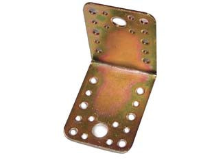 PIASTRA DI GIUNZIONE AD ANGOLO ART.847- - mm.65x85x85 - spessore mm.2,5 - 25 pezzi