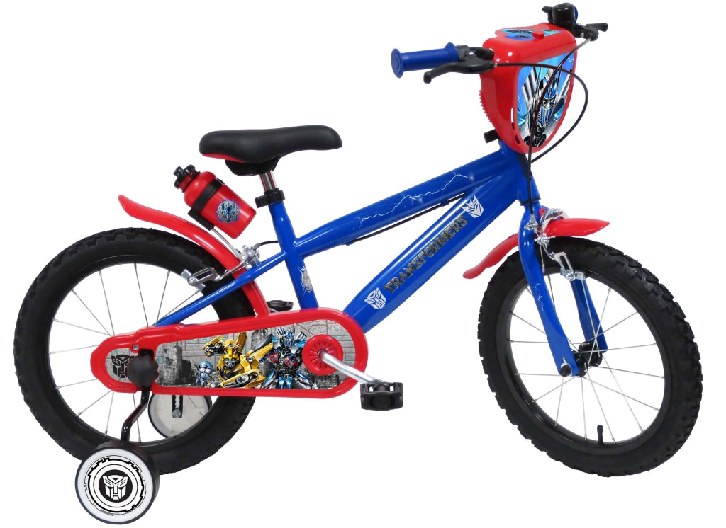 TRANSFORMERS 16, adatta a bambini tra i 5 e i 7 anni, per altezza tra 105 e 135 cm, con borraccia e scudo frontale