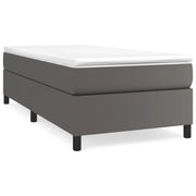 Letto singolo | Letto per adulti | Struttura Letto a Rete a Molle Grigio 80x200 cm in Similpelle