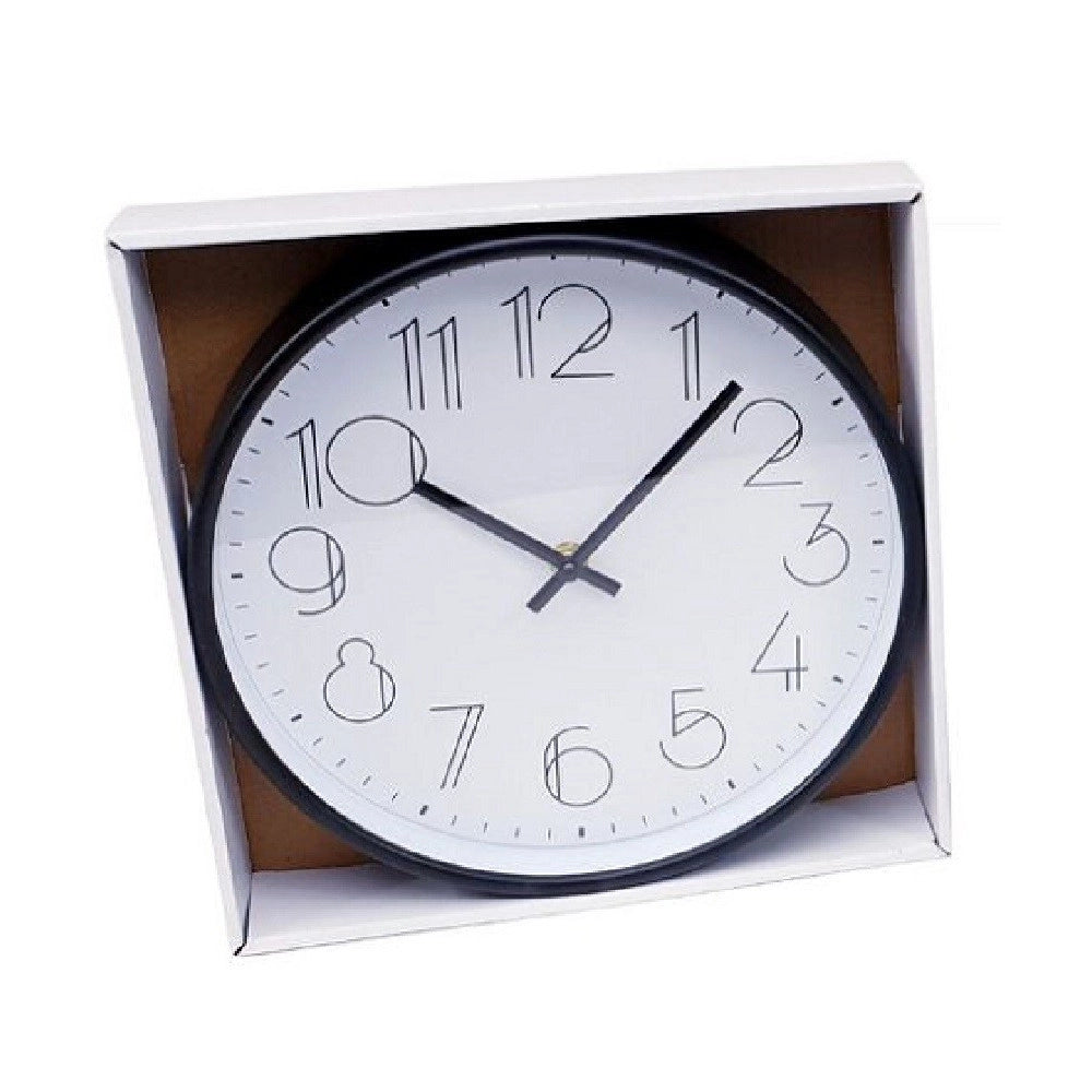 Trade Shop - Orologio Da Parete Analogico Rotondo Cucina Stanza Casa Arredamento 25 Cm 206707 -