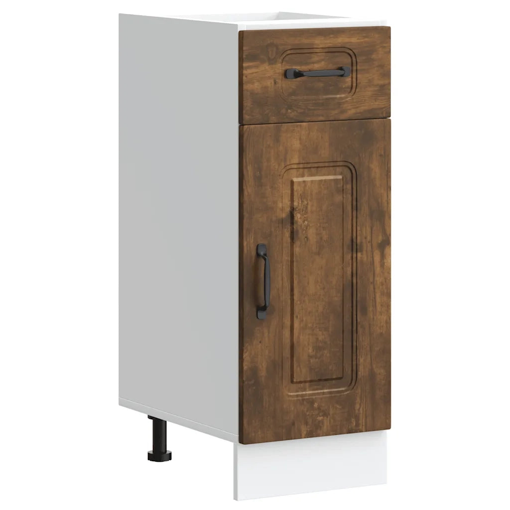vidaXL Base da Cucina Kalmar Rovere Fumo in Legno Multistrato