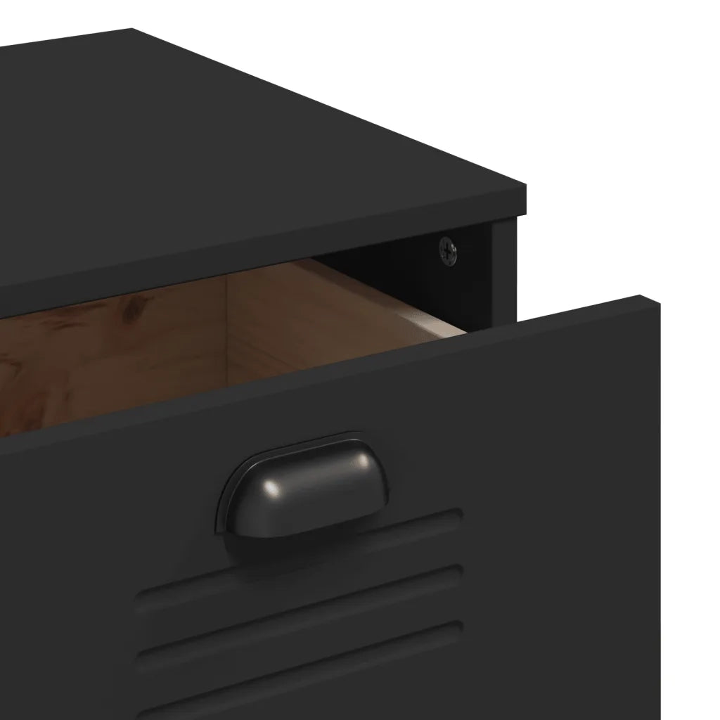 Credenza-Buffet-Armadio da cucina VIKEN Nera 80x40x80 cm in Legno Multistrato 683758