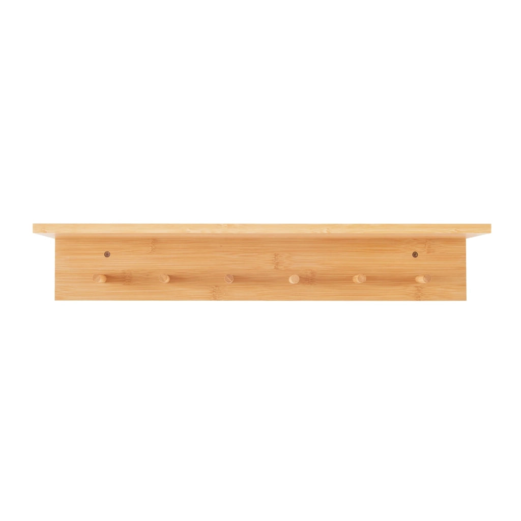 Appendiabiti da parete di design per mobili da ingresso 59 x 17 x 10 cm finitura naturale 03_0010375