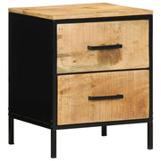Armadio da Notte con cassetto Marrone e Nero 40 x 35 x 50 cm 4019637