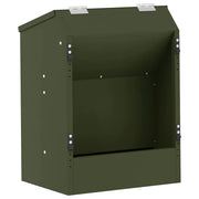 Mangiatore per conigli Verde oliva 64.5 x 25.5 x 45.5 cm CFW6547880